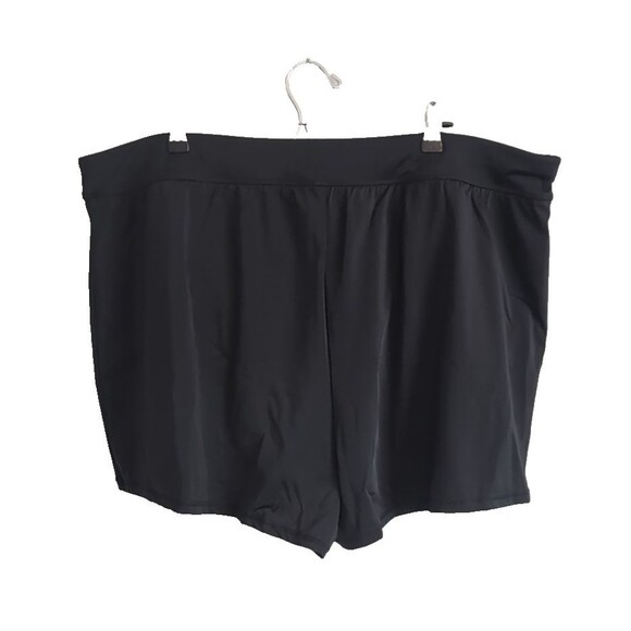 Swimsuits For All Women's Black Elastic Waist Relaxed Fit Swim Shorts Size 26 - Picture 2 of 7